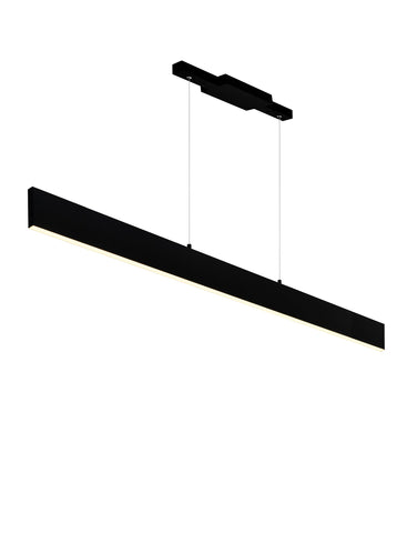 7145P47-1-253-RC Krista LED Chandelier With Satin Black Finish