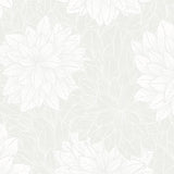 7186 Foliage White Wallpaper