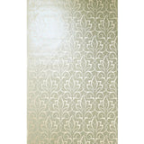 7458, RZ3300 Victorian Damask leaves champagne beige bronze Glassbeads textured Wallpaper 3D