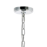 8023P24C-6 Princeton 6 Light Down Chandelier With Chrome Finish