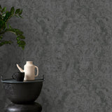 81422 Fleur Black Wallpaper