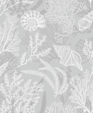 81687 Novamur Mona Graphically Gray Wallpaper