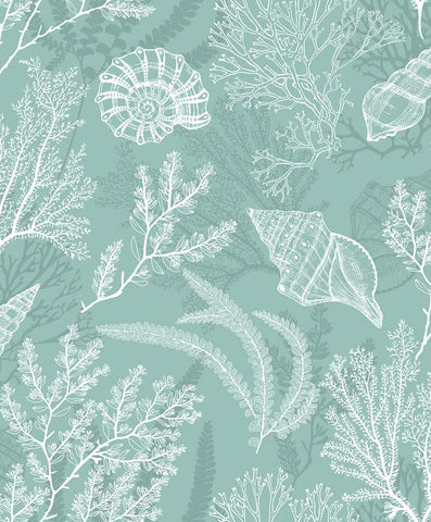 81688 Novamur Mona Graphically Green White Wallpaper 