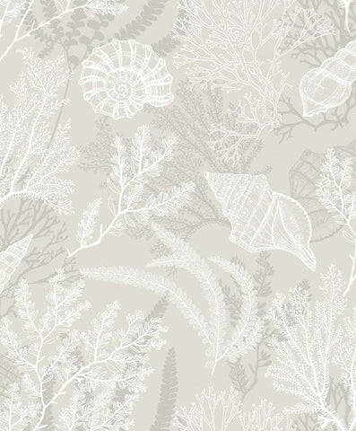 81690 Novamur Mona Graphically Beige White Wallpaper
