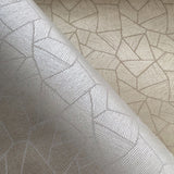 8208 34W9321 Contemporary Geometric Metallic Wallpaper