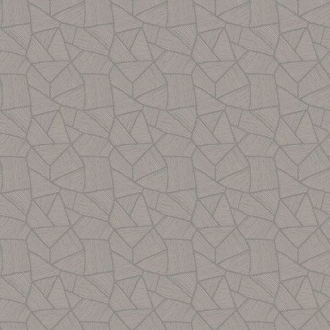 8210 96W9321 Contemporary Geometric Metallic Wallpaper