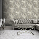 8217 95W9331 Animal Beaded Metallic Texture Wallpaper