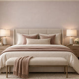 82352 Pink rose faux fabric textured contemporary plain wallpaper modern wallcoverings