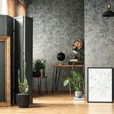 82373 Naomi Structure Modern Anthracite Wallpaper
