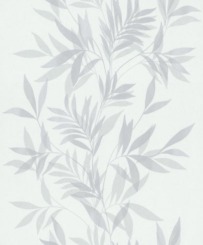 82460 Novamur Mona Floral Grey White Wallpaper