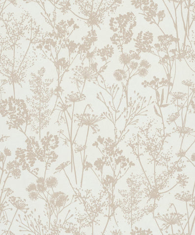 82463 Novamur Floral Beige White Wallpaper 