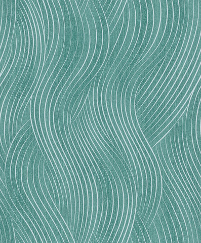 82478 Novamur Mona Graphically Silver Green Wallpaper