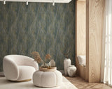 82496 Naomi Modern Graphic Gray Yellow Wallpaper 