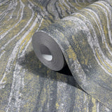 82496 Naomi Modern Graphic Gray Yellow Wallpaper 
