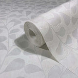 82501 Naomi Floral White Wallpaper 