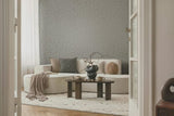 82502 Naomi Nature Floral Beige Gray Wallpaper