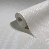 82507 Oriana Floral Beige White Wallpaper 