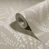 82508 Oriana Floral Beige Grey Wallpaper