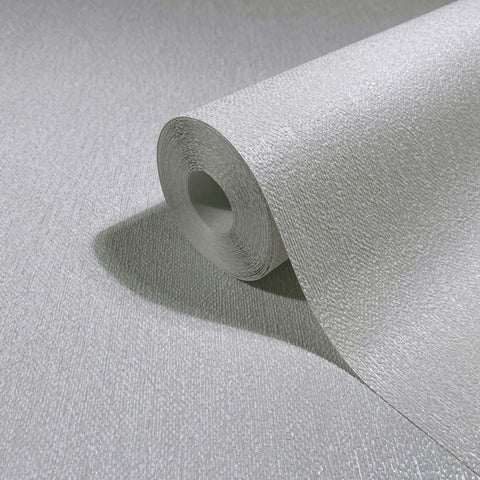 82534 Naomi Plain Modern Gray White Wallpaper 