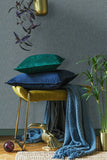 82539 Naomi Plain Black Blue Wallpaper 