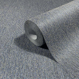 82539 Naomi Plain Black Blue Wallpaper 