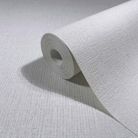 82540 Naomi Plain Modern Gray White Wallpaper