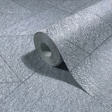 82547 Naomi Geometric Graphic Blue Gray Wallpaper