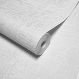 82549 Embossed white cross lines faux plaster patchwork textured geo modern wallpaper