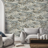 8276 64W9661 Foliage Oriental Transitional Wallpaper 