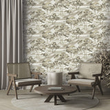 8276 95W9661 Foliage Oriental Transitional Wallpaper
