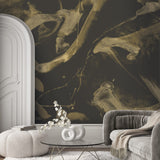 8280 99W9661 Abstract Contemporary Grasscloth Mural Wallpaper