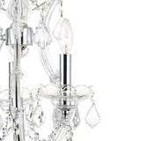 8311P12C-3 Maria Theresa 4 Light Up Mini Chandelier With Chrome Finish