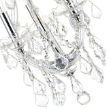 8311P12C-3 Maria Theresa 4 Light Up Mini Chandelier With Chrome Finish