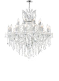 8318P36C-25 (Clear) Maria Theresa 25 Light Up Chandelier With Chrome Finish