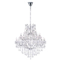 8318P50C-41 (Clear)-B Maria Theresa 41 Light Up Chandelier With Chrome Finish