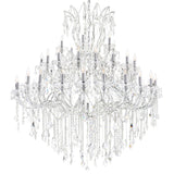 8318P60C-49 (Clear)-A Maria Theresa 49 Light Up Chandelier With Chrome Finish