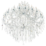 8318P60C-49 (Clear)-A Maria Theresa 49 Light Up Chandelier With Chrome Finish