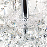 8318P60C-49 (Clear)-A Maria Theresa 49 Light Up Chandelier With Chrome Finish