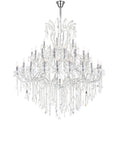 8318P60C-49 (Clear)-A Maria Theresa 49 Light Up Chandelier With Chrome Finish