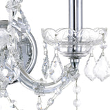 8318W12C-2 (Clear) Maria Theresa 2 Light Wall Sconce With Chrome Finish