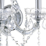 8318W12C-2 (Clear) Maria Theresa 2 Light Wall Sconce With Chrome Finish