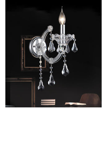 8318W5C-1 (Clear) Maria Theresa 1 Light Wall Sconce With Chrome Finish