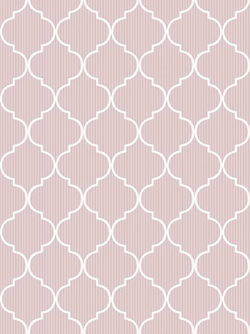 84019 Cancello Green Pink Wallpaper