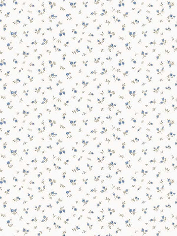 84063 Boccioli Shabby Blue Wallpaper