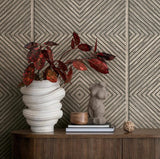 89018 Naomi Wood Look Beige Gray Wallpaper