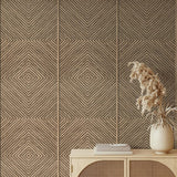 89019 Naomi Wood Look Beige Wallpaper 