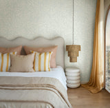 89027 Oriana Floral Green White Wallpaper