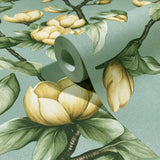 89035 Oriana Floral Green YellowWallpaper