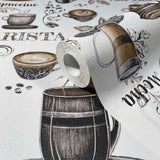 89043 Naomi Modern Graphic Brown White Wallpaper 