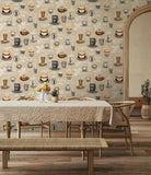89044 Naomi Modern Graphic Beige Wallpaper 